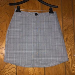 Charlotte Russe houndstooth Plaid Skirt